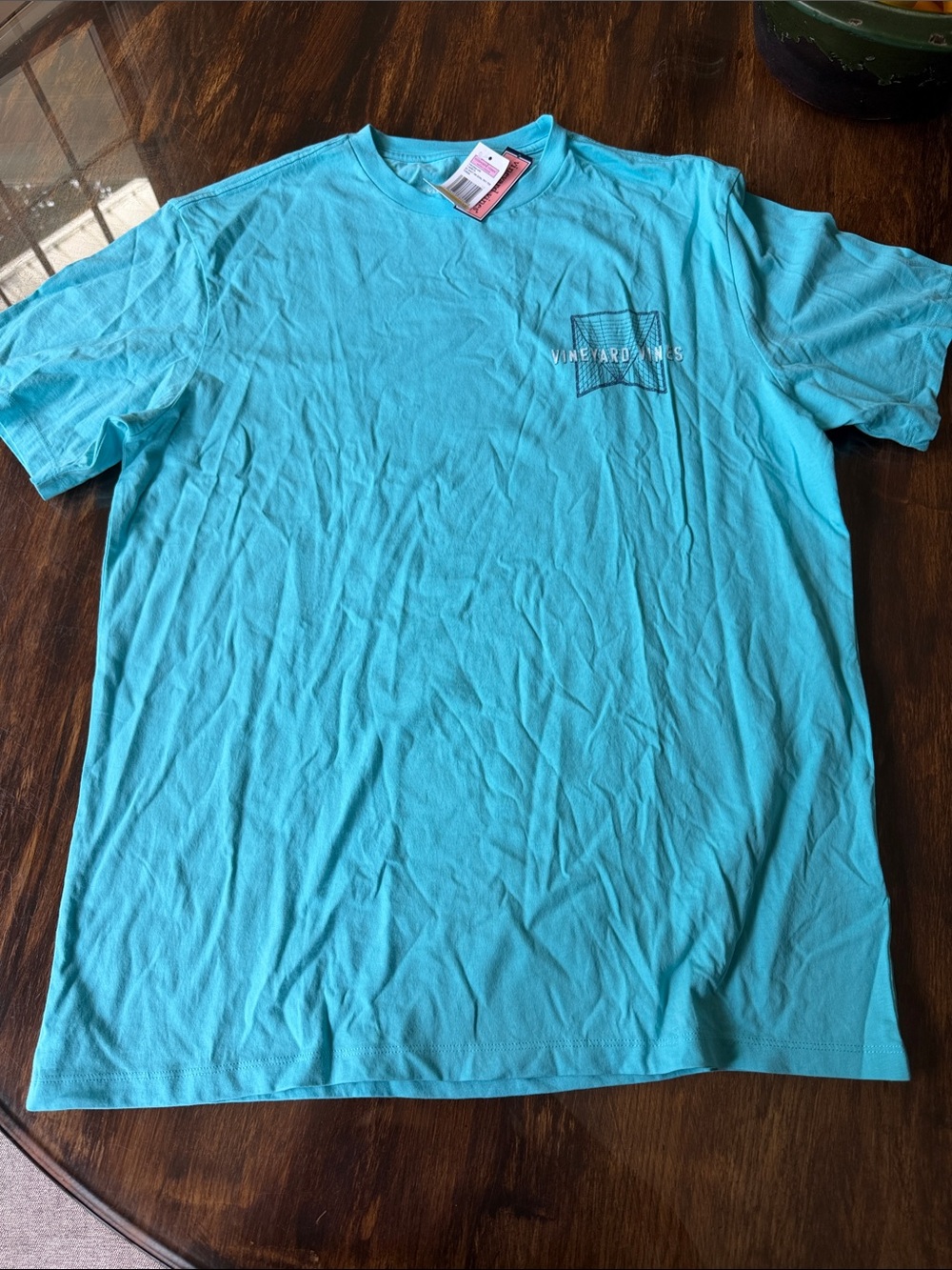 Vineyard Vines Short Sleeve Tee in Turquoise Blue